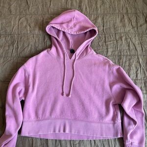 Wild Fable Pink Cropped Hoodie Sweatshirt